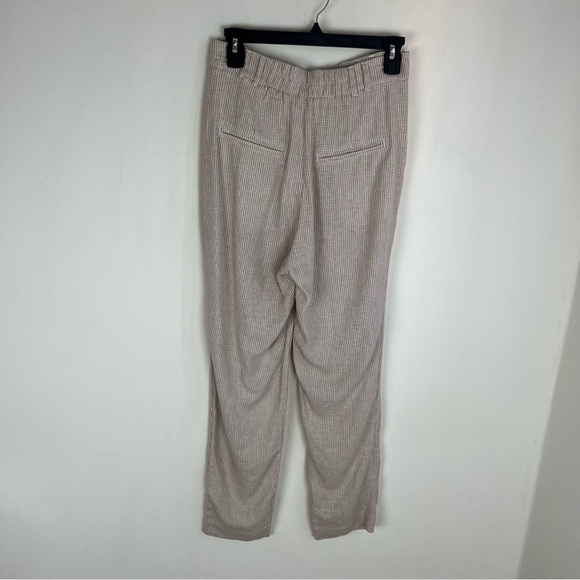 Abercrombie & Fitch Linen Plaid High Rise Trousers Pants Size XS - Picture 6 of 8